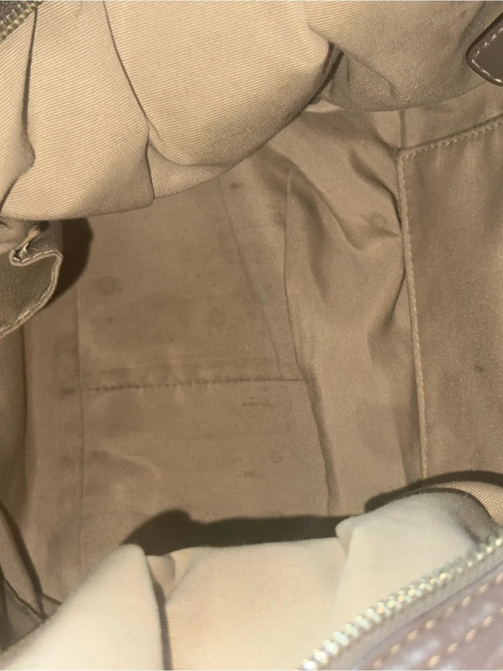 Coach Metallic Brown Leather Hobo Bag
